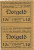 Waldenburg (heute: PL-Walbrzych) - Stadt - 20.8.1921 - (20) Pfennig