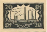 Waldenburg (heute: PL-Walbrzych) - Stadt - November 1921 - 20 Pfennig