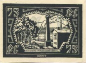Waldenburg (heute: PL-Walbrzych) - Stadt - November 1921 - 75 Pfennig