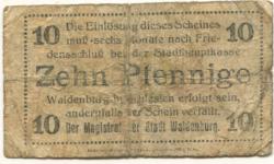 Waldenburg (heute: PL-Walbrzych) - Stadt - -- - 10 Pfennig