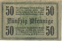 Waldenburg (heute: PL-Walbrzych) - Stadt - -- - 50 Pfennig