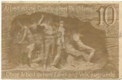 Waldenburg (heute: PL-Walbrzych) - Stadt - 1.2.1920 - 10 Pfennig