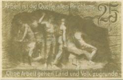 Waldenburg (heute: PL-Walbrzych) - Stadt - 1.2.1920 - 25 Pfennig