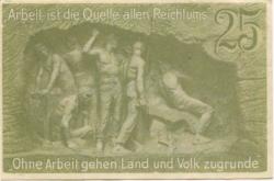 Waldenburg (heute: PL-Walbrzych) - Stadt - 1.2.1920 - 25 Pfennig