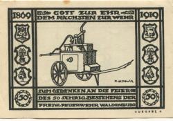 Waldenburg (heute: PL-Walbrzych) - Stadt - 19.9.1920 - 19.12.1920 - 50 Pfennig