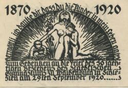 Waldenburg (heute: PL-Walbrzych) - Stadt - 29.9.1920 - 29.12.1920 - 50 Pfennig