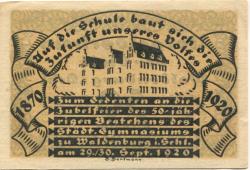 Waldenburg (heute: PL-Walbrzych) - Stadt - 29.9.1920 - 31.12.1920 - 50 Pfennig