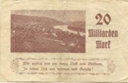 Waldshut - Stadt - 25.10.1923 - 20 Milliarden Mark