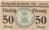 Waltershausen - Stadt - -- - 50 Pfennig
