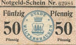 Waltershausen - Stadt - - 1.7.1920 - 50 Pfennig