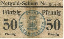Waltershausen - Stadt - - 1.7.1920 - 50 Pfennig