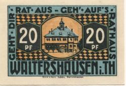 Waltershausen - Stadt - 1.7.1921 - 20 Pfennig