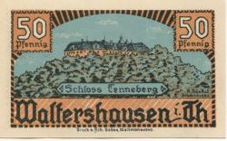 Waltershausen - Stadt - 1.7.1921 - 50 Pfennig