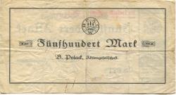 Waltershausen - Polack, B., Gummiwerke AG - 6.9.1922 - 31.3.1922 - 500 Mark