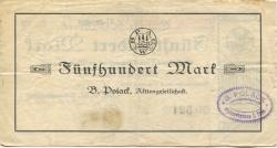 Waltershausen - Polack, B., Gummiwerke AG - 6.9.1922 - 31.3.1922 - 500 Mark