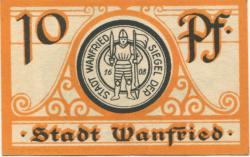 Wanfried - Stadt - -- - 10 Pfennig