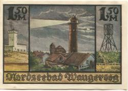 Wangerooge - Gewerbe- und Handelsbank Oldenburg, Zweigstelle Wangerooge - -- - 1.50 Mark