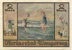 Wangerooge - Gewerbe- und Handelsbank Oldenburg, Zweigstelle Wangerooge - -- - 2 Mark