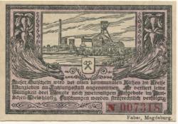 Wanzleben - Kreis - 16.10.1918 - 25 Pfennig