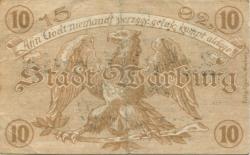 Warburg - Stadt - Oktober 1917 - 31.12.1918 - 10 Pfennig