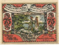 Warin - Stadt - - 1.3.1922 - 75 Pfennig 