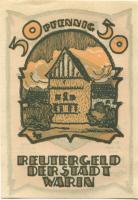Warin - Stadt - - 31.5.1922 - 50 Pfennig