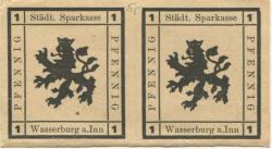 Wasserburg - Städtische Sparkasse - 1920 - (2) Pfennig 