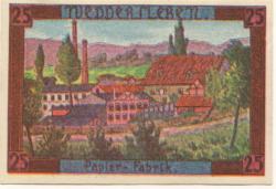 Weddersleben (heute: Thale) - Gemeinde - 1.7.1921 - 25 Pfennig 