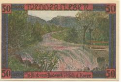 Weddersleben (heute: Thale) - Gemeinde - 1.7.1921 - 50 Pfennig 