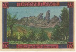 Weddersleben (heute: Thale) - Gemeinde - 1.7.1921 - 75 Pfennig 