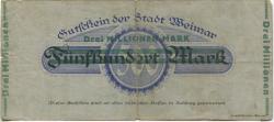 Weimar - Stadt - -- - 5 Millionen Mark