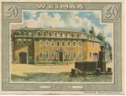 Weimar - Riecke, L. - Dezember 1921 - 50 Pfennig