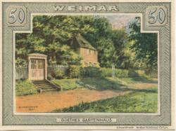 Weimar - Riecke, L. - Dezember 1921 - 50 Pfennig
