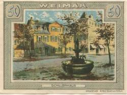 Weimar - Riecke, L. - Dezember 1921 - 50 Pfennig
