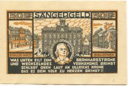 Weimar - Thüringer Sängerfest - 1.7.1921 - 15.7.1921 - 50 Pfennig