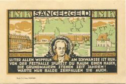 Weimar - Thüringer Sängerfest - 1.7.1921 - 15.7.1921 - 1 Mark