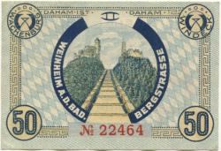 Weinheim - Stadt - 27.3.1918 - 50 Pfennig 