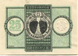 Weinheim - Stadt - 23.4.1919 - 25 Pfennig