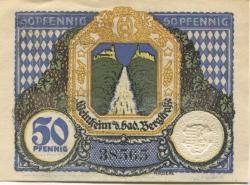 Weinheim - Stadt - 23.4.1919 - 50 Pfennig 