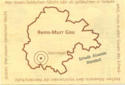 Weinstadt - Schwäbischer Albverein - 16./17.6.2007 - 1 Euro
