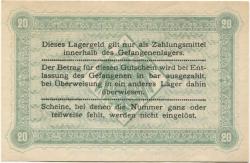 Werl - Offizier-Gefangenenlager - 1.10.1916 - 20 Mark