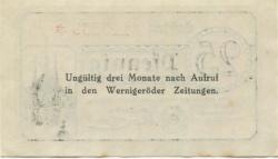 Wernigerode - Stadt - 18.2.1920 - 50 Pfennig