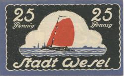 Wesel - Stadt - 1921 - 25 Pfennig