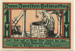 Westerkappeln - Verein für Heimatkunde - -- - 1 Mark