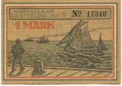 Westerland  (heute: Gemeinde Sylt) - Stadt - 1921 - 1 Mark 