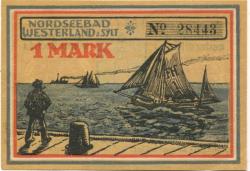 Westerland  (heute: Gemeinde Sylt) - Stadt - 1921 - 1 Mark 