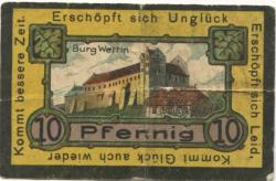 Wettin - Stadt - 15.3.1921 - 10 Pfennig