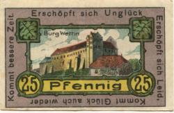 Wettin - Stadt - 15.3.1921 - 25 Pfennig 