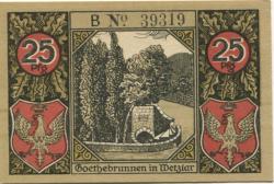 Wetzlar - Stadt - 14.9.1920 - 25 Pfennig