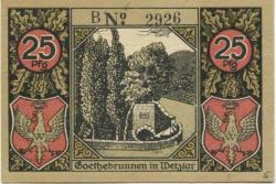 Wetzlar - Stadt - 14.9.1920 - 25 Pfennig